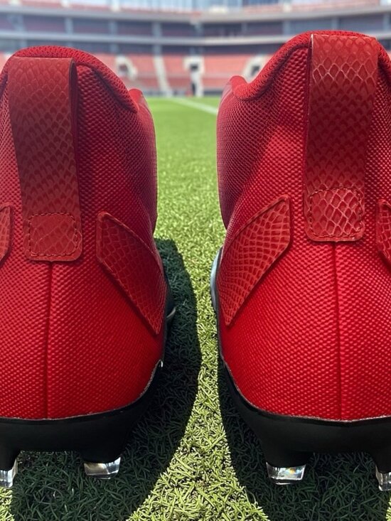 Adizero Chaos Football Linemen Cleats Red Black (IE3999) Men’s Size 9 main image 4